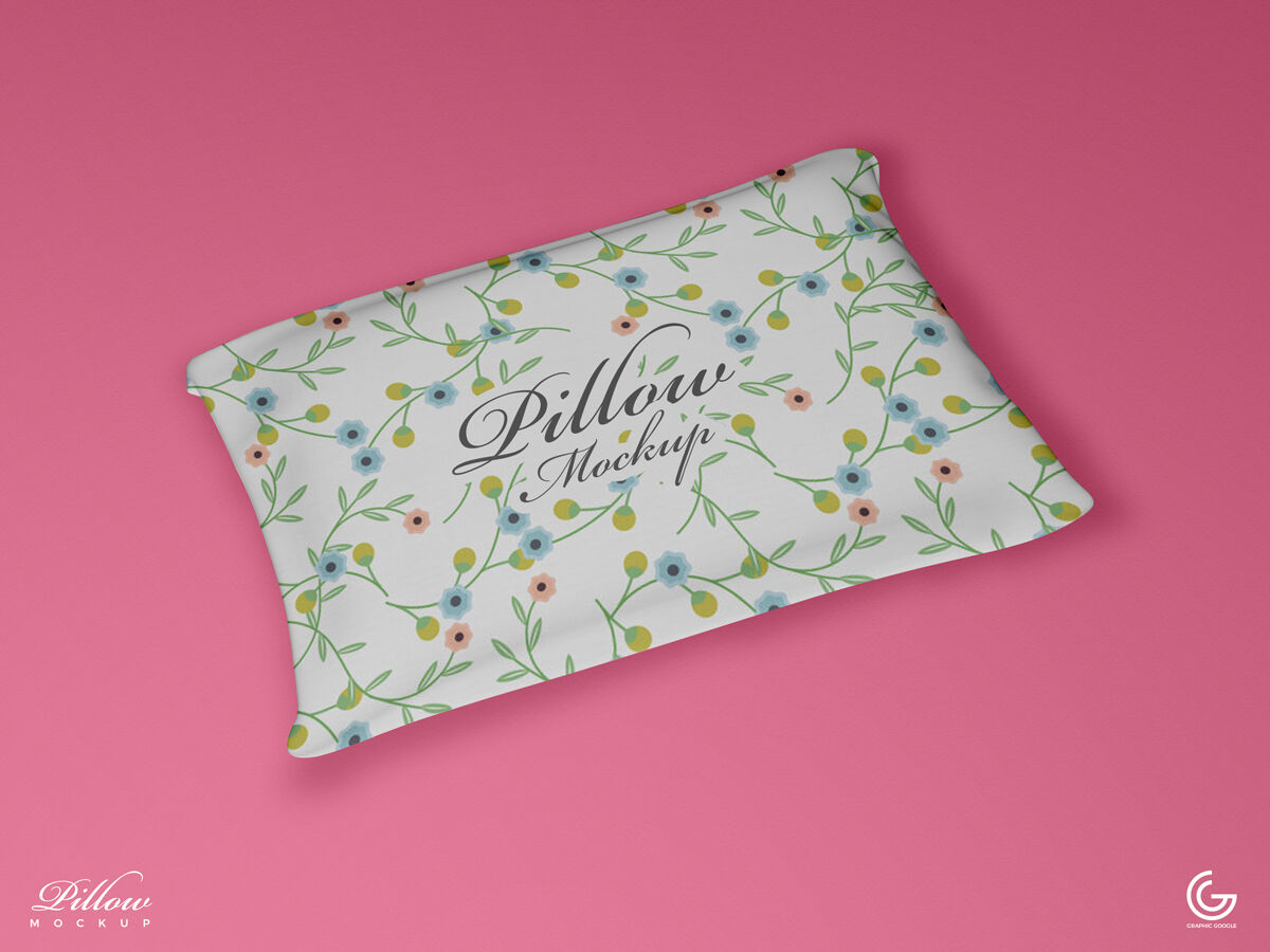 Top view of Cute Pillow Mockup preview