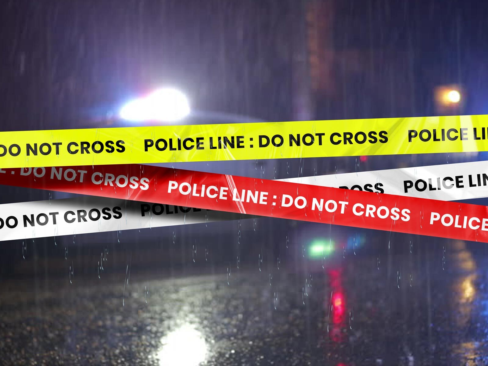 Two Mockups Featuring Warning Cordon Off Tape