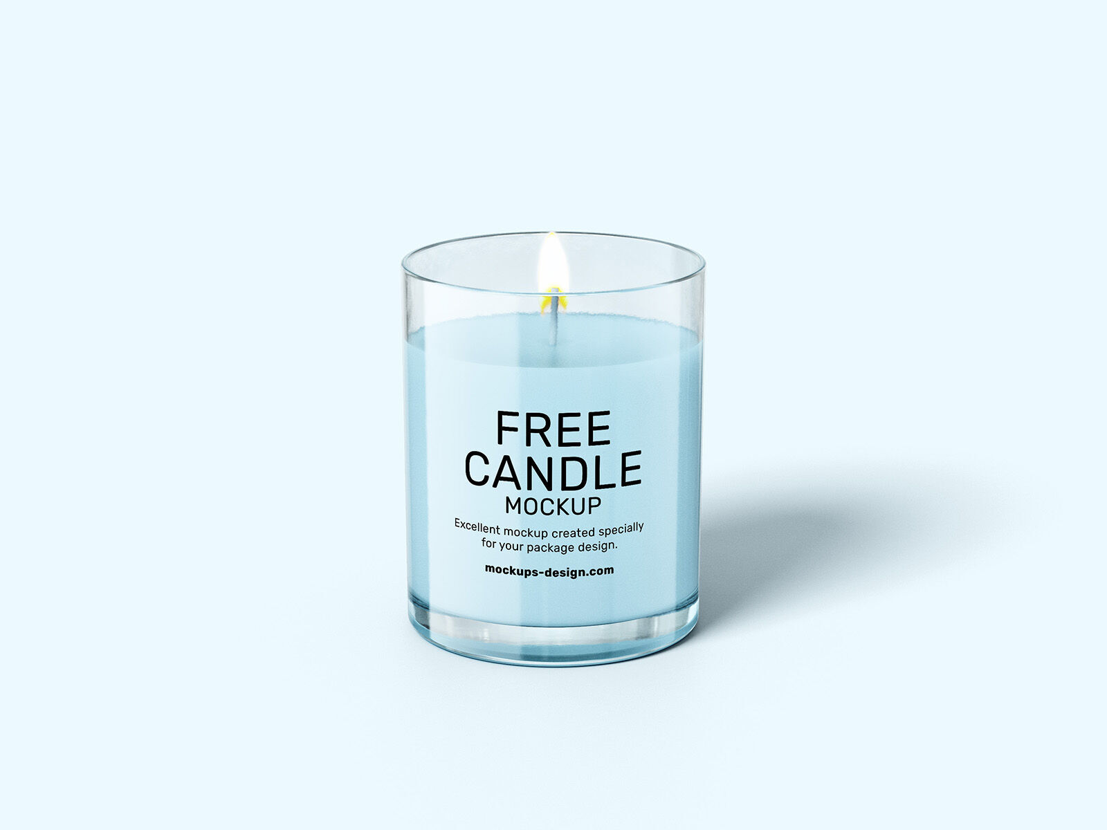 Six Mockups Showing Front and Overhead Views of Candle Cup