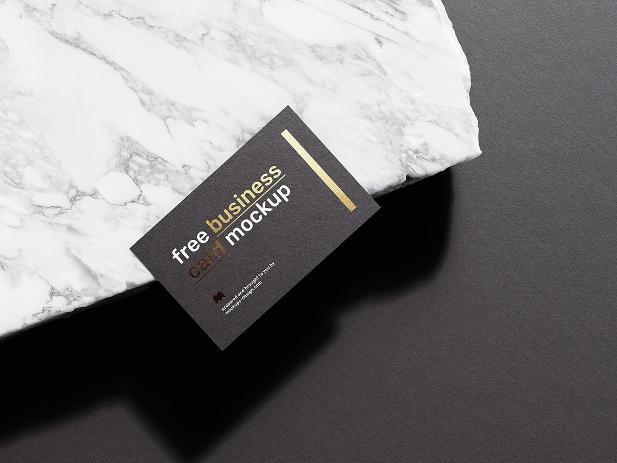 Three Business Card Mockups in Different Positions preview